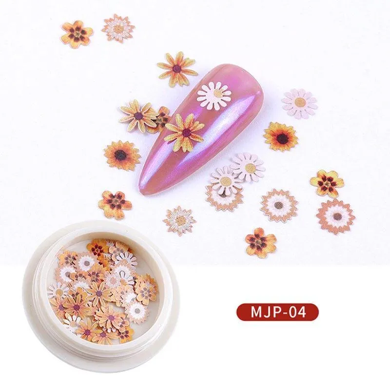 3D Nail Art Wood Flowers