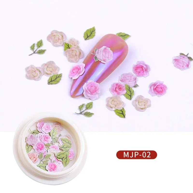 3D Nail Art Wood Flowers