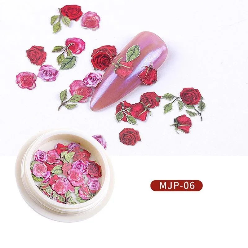 3D Nail Art Wood Flowers