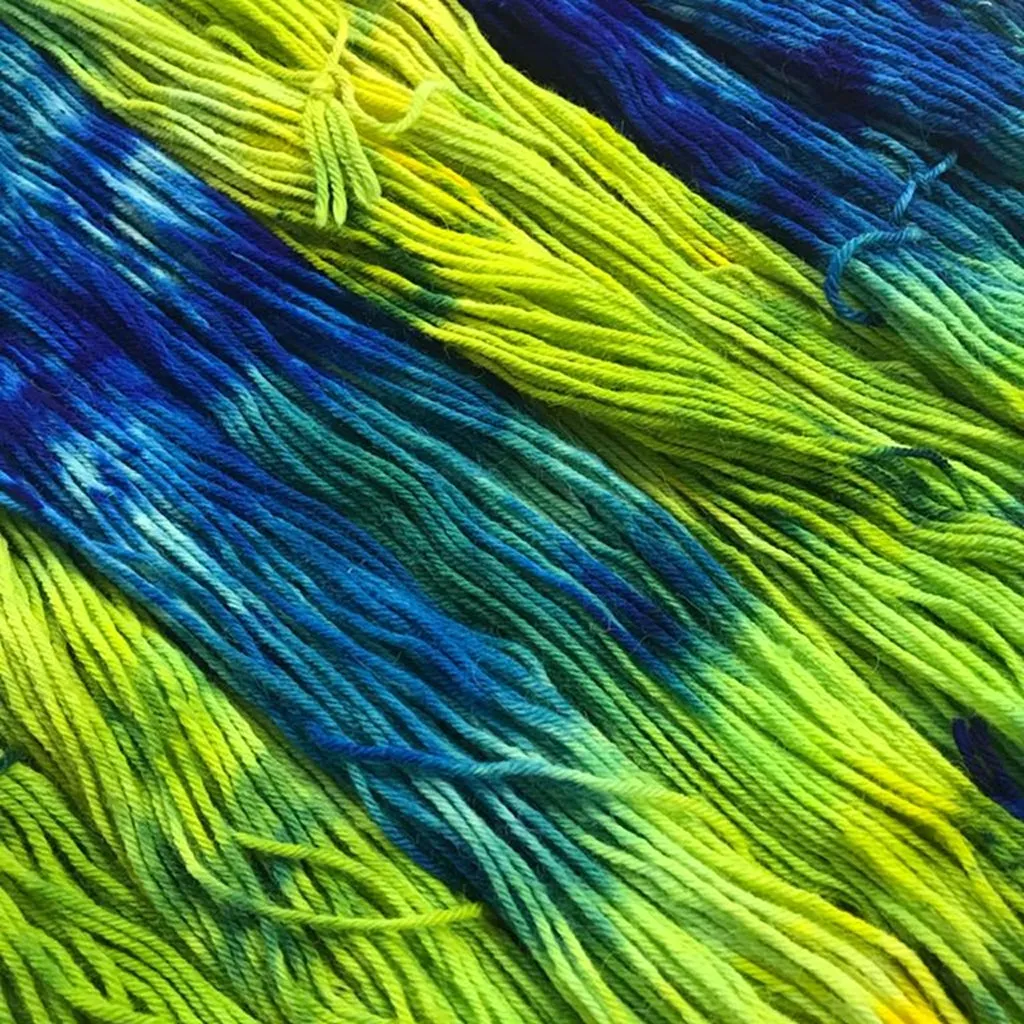 About The Color - Irises Floating in the Breeze, Worsted Suri Alpaca & Merino