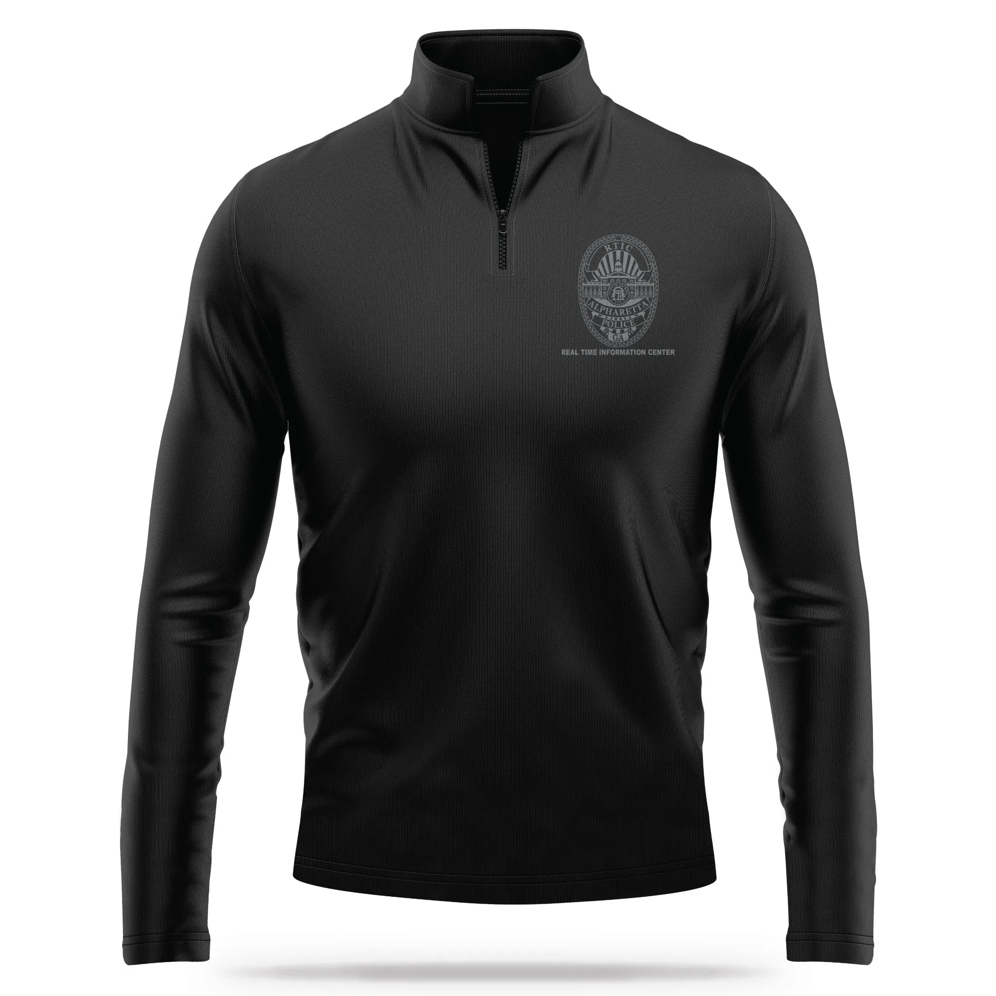 [ALPHARETTA PD] ARTIC Quarter Zip [BLK/GRY]