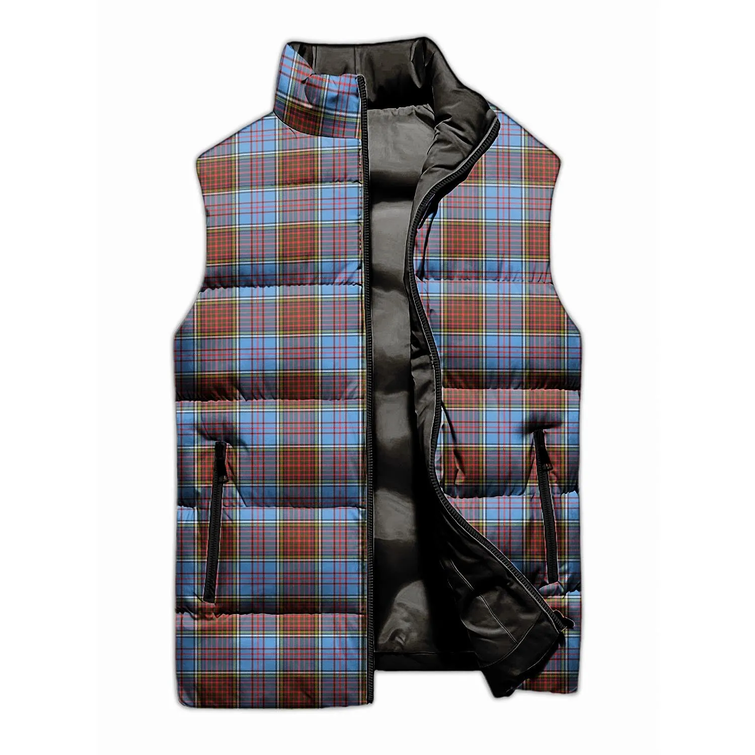 Anderson Modern Tartan Sleeveless Puffer Jacket