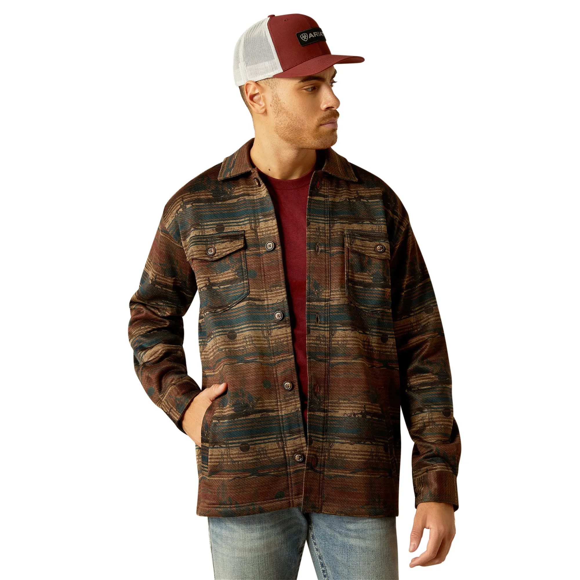 Ariat Mens 10052734 Caldwell Printed Shirt Jacket