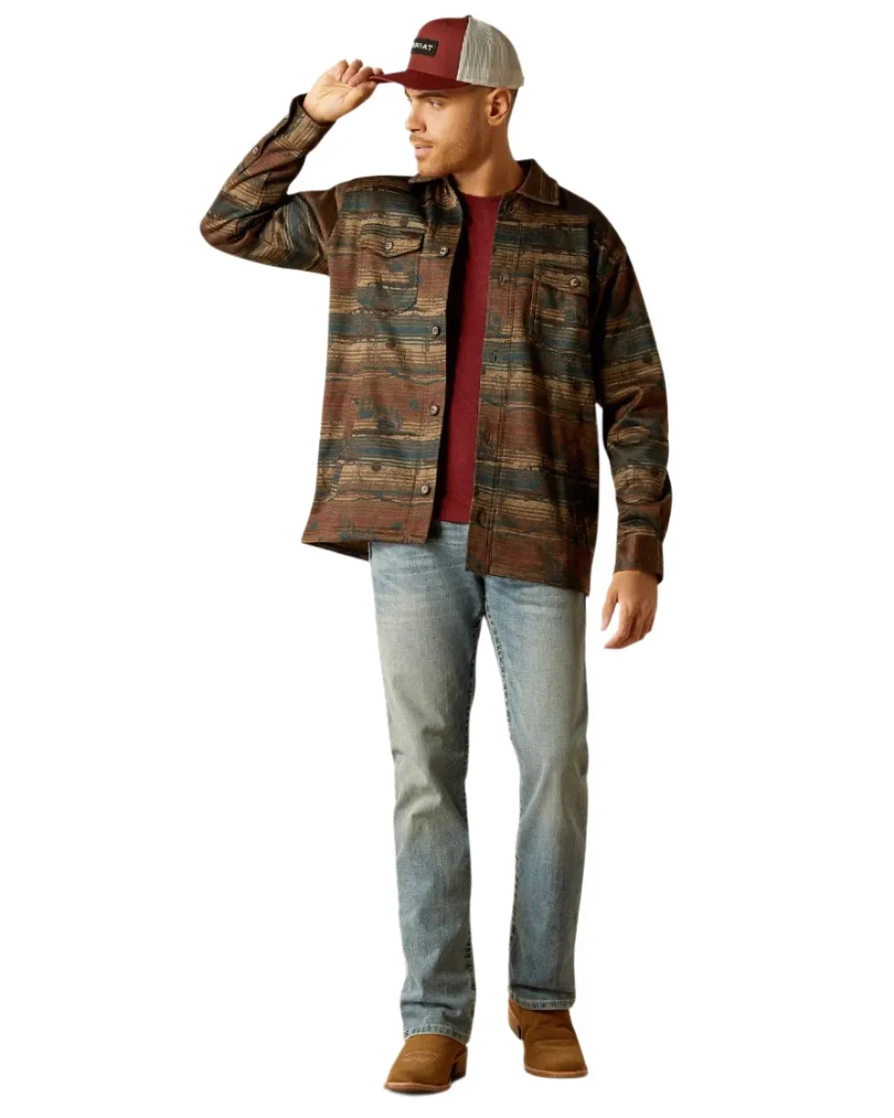 Ariat Mens Caldwell Printed Shirt Jacket