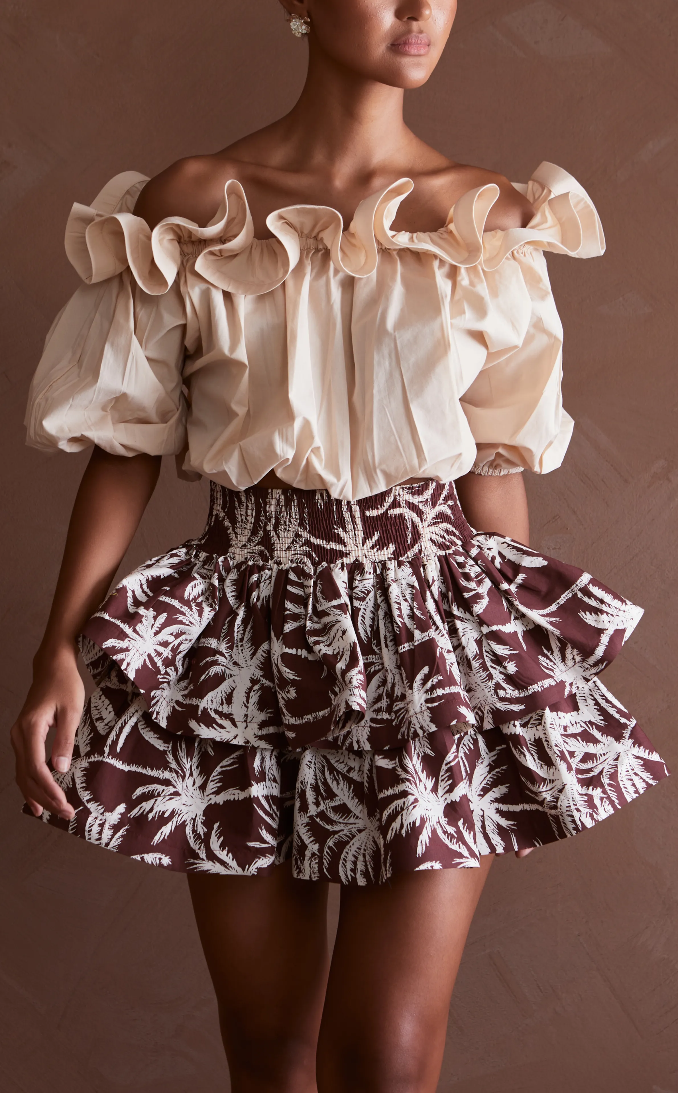 AYDA SKIRT - BROWN COCONUT