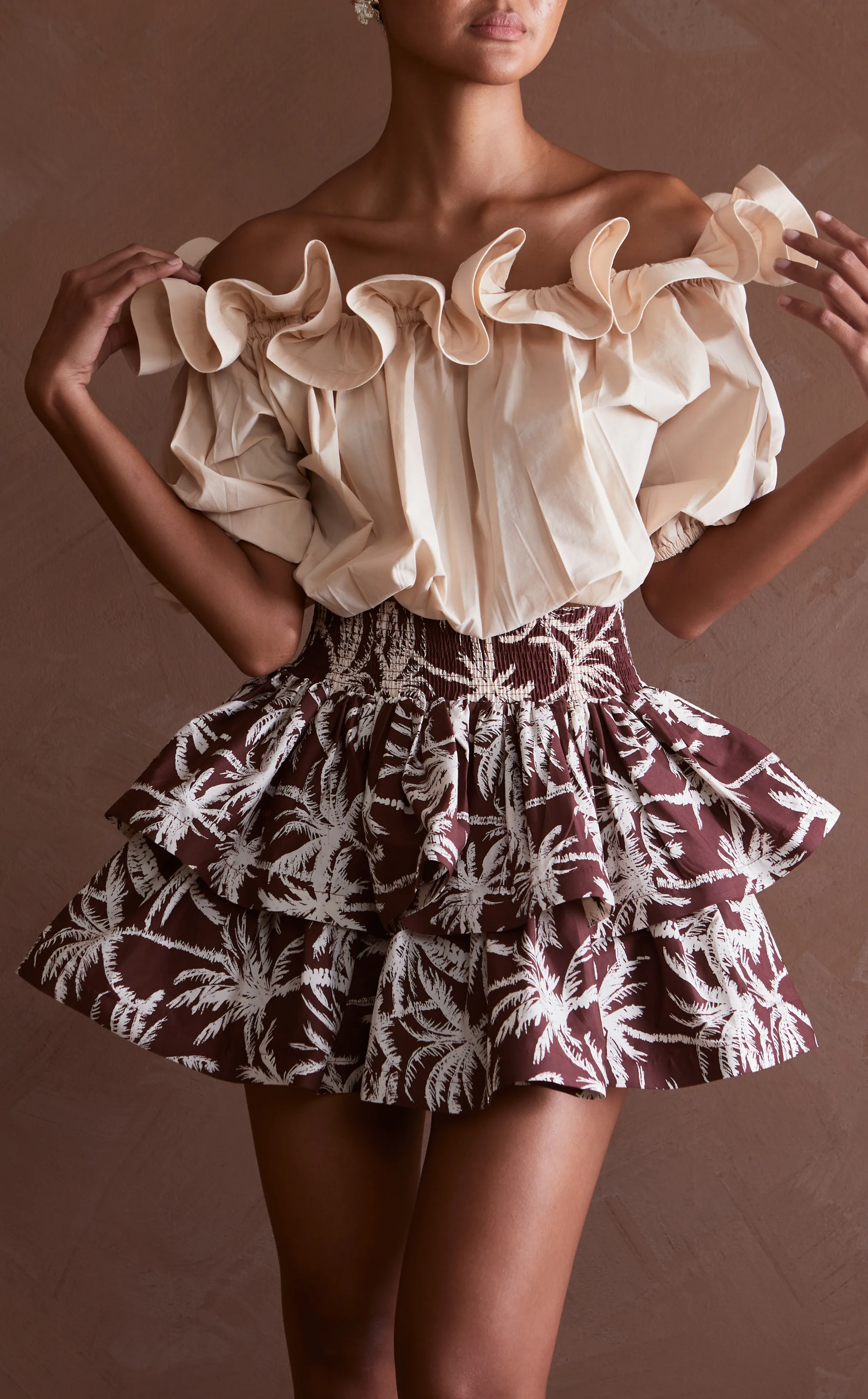 AYDA SKIRT - BROWN COCONUT