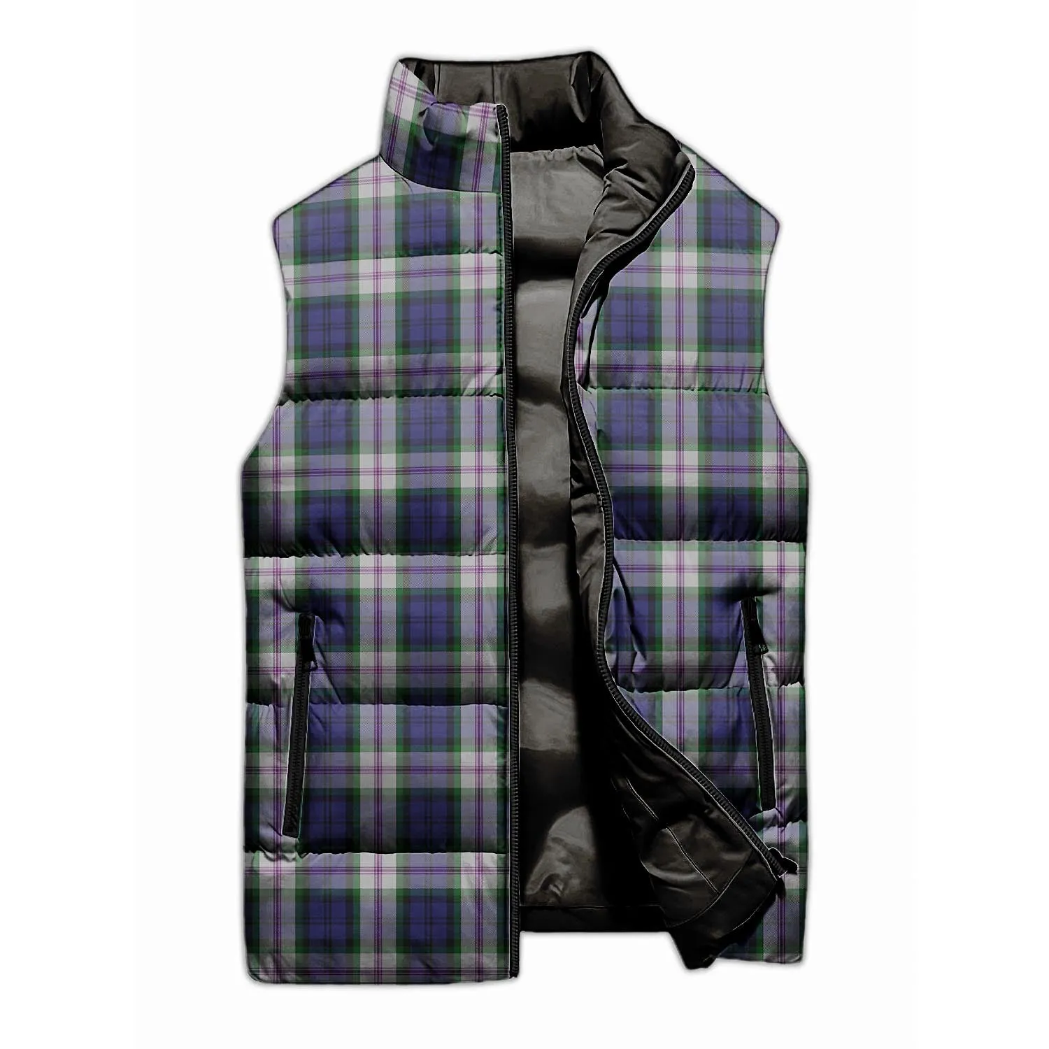 Baird Dress Tartan Sleeveless Puffer Jacket