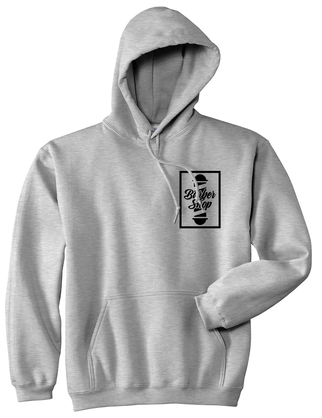 Barbershop Pole Chest Mens Pullover Hoodie