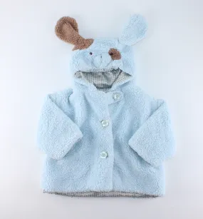 BEARINGTON SOFT BLUE SWEATER/COAT 6-12M PRE-LOVED