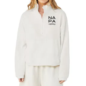 Bella   Canvas Ladies 4.2 Oz Sponge Fleece Half-Zip Pullover Sweatshirt Printed with a Customizable STACK COLLECTION Design