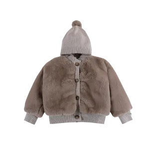 Birie Jacket | Taupe Teddy