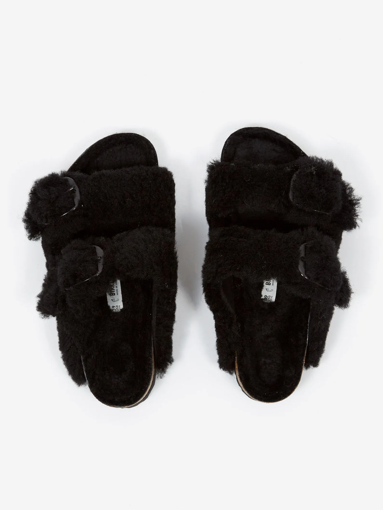 Birkenstock Arizona Big Buckle Shearling Teddy W - Black