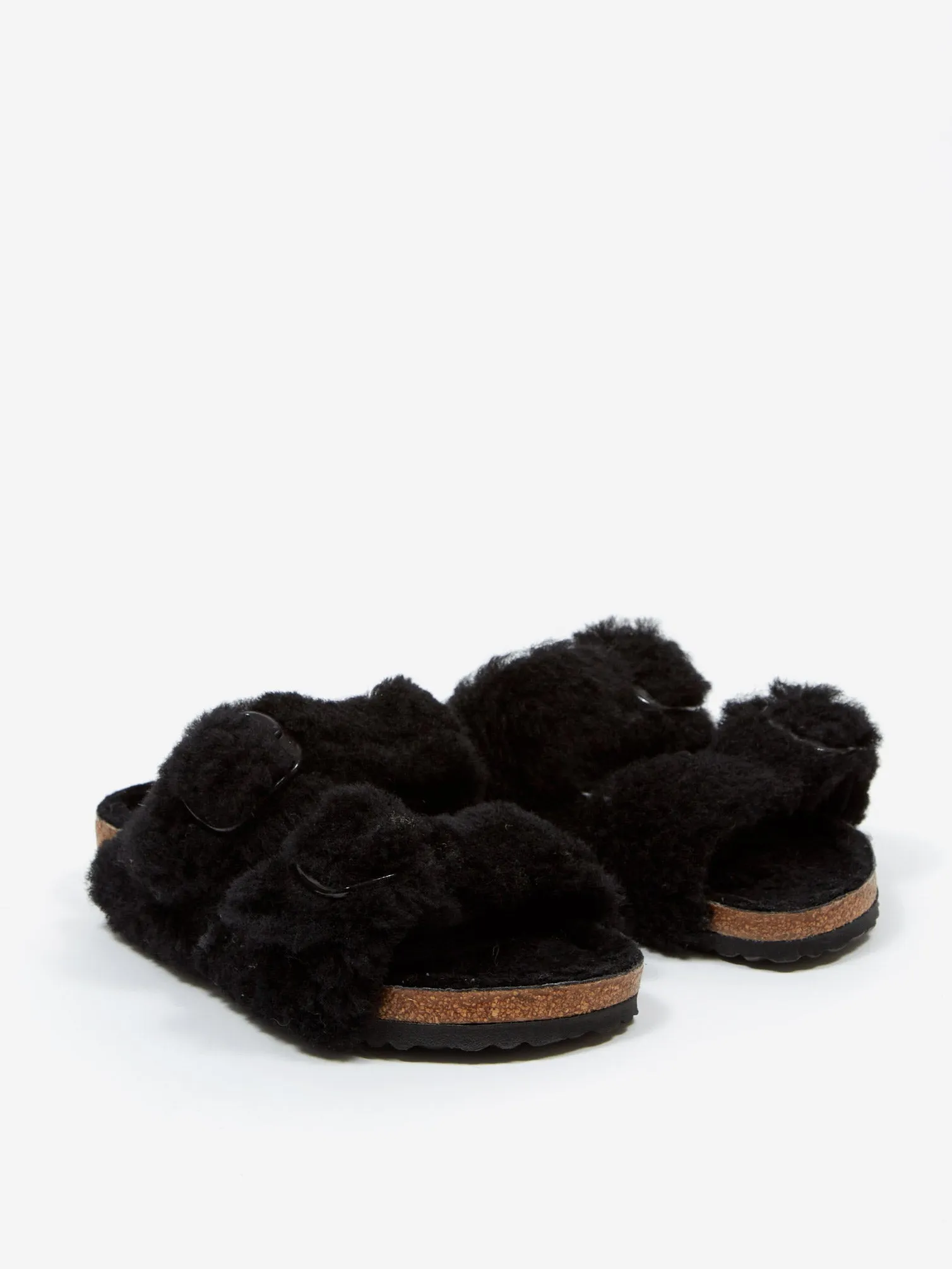 Birkenstock Arizona Big Buckle Shearling Teddy W - Black