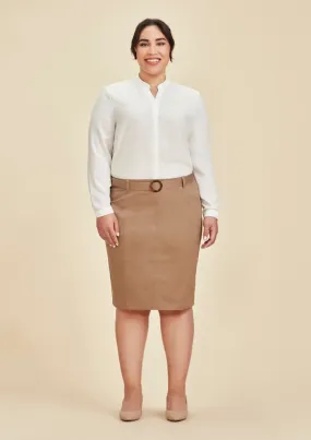 Biz Collection Traveller Womens Chino Corporate Skirt RGS264L