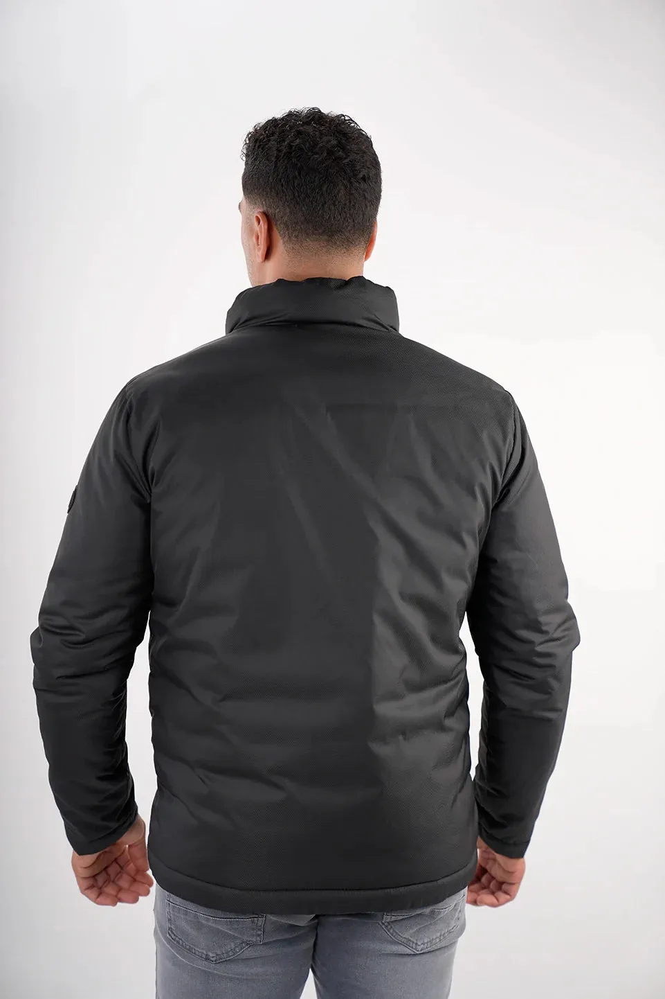 Black Basic Puffer Jacket