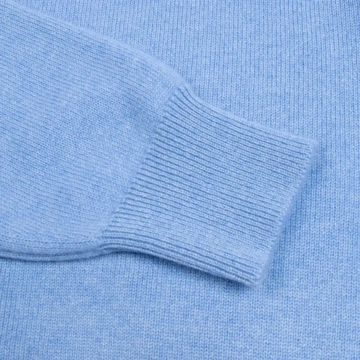 Blue Haze Tiree 4ply Crew Neck Cashmere Sweater