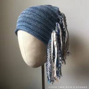 Blue Jean Denim Tweed *Funky Chic Hat* (FCNA22/FCNA23)