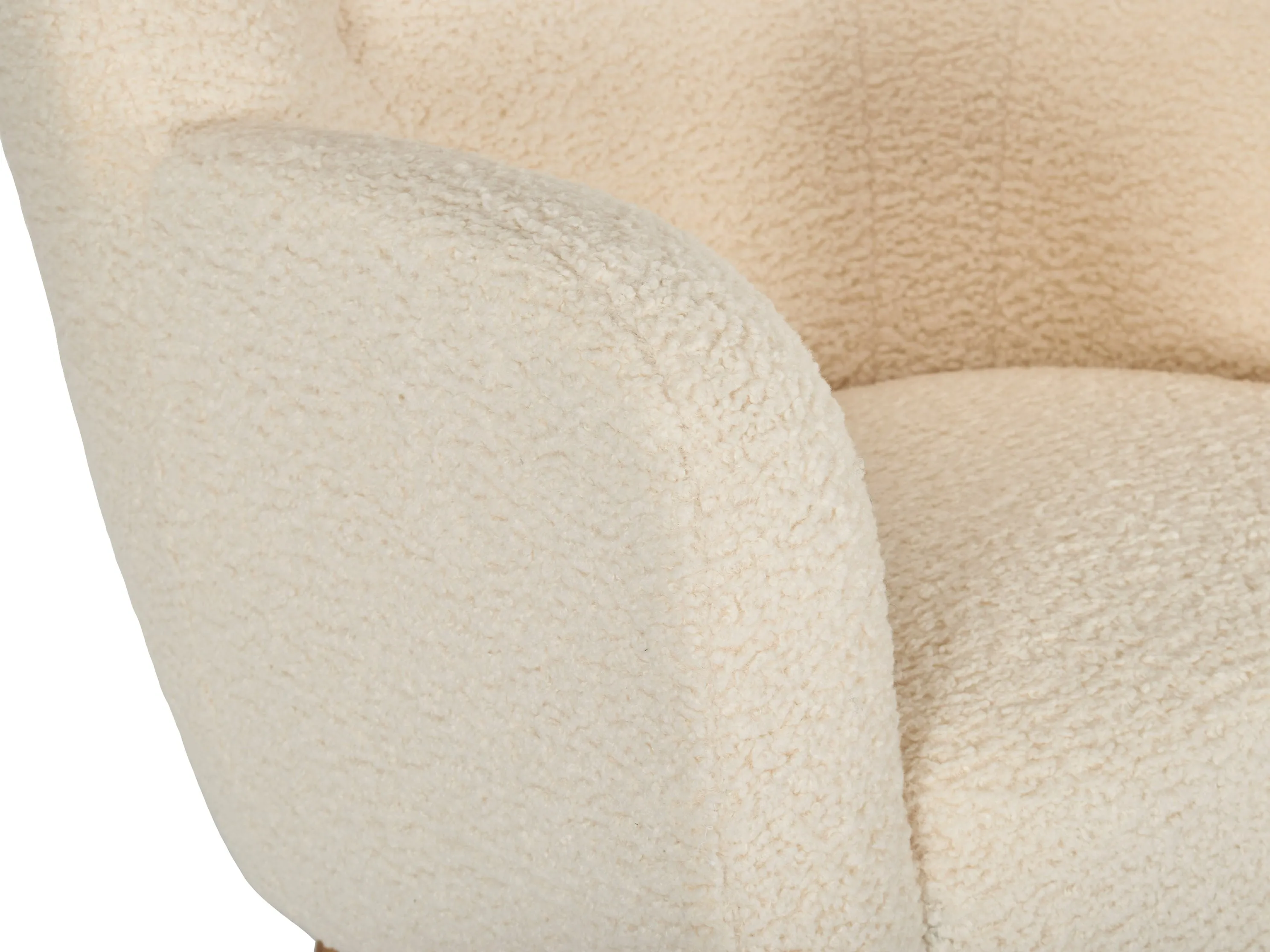 Boucle Wing Accent Chair