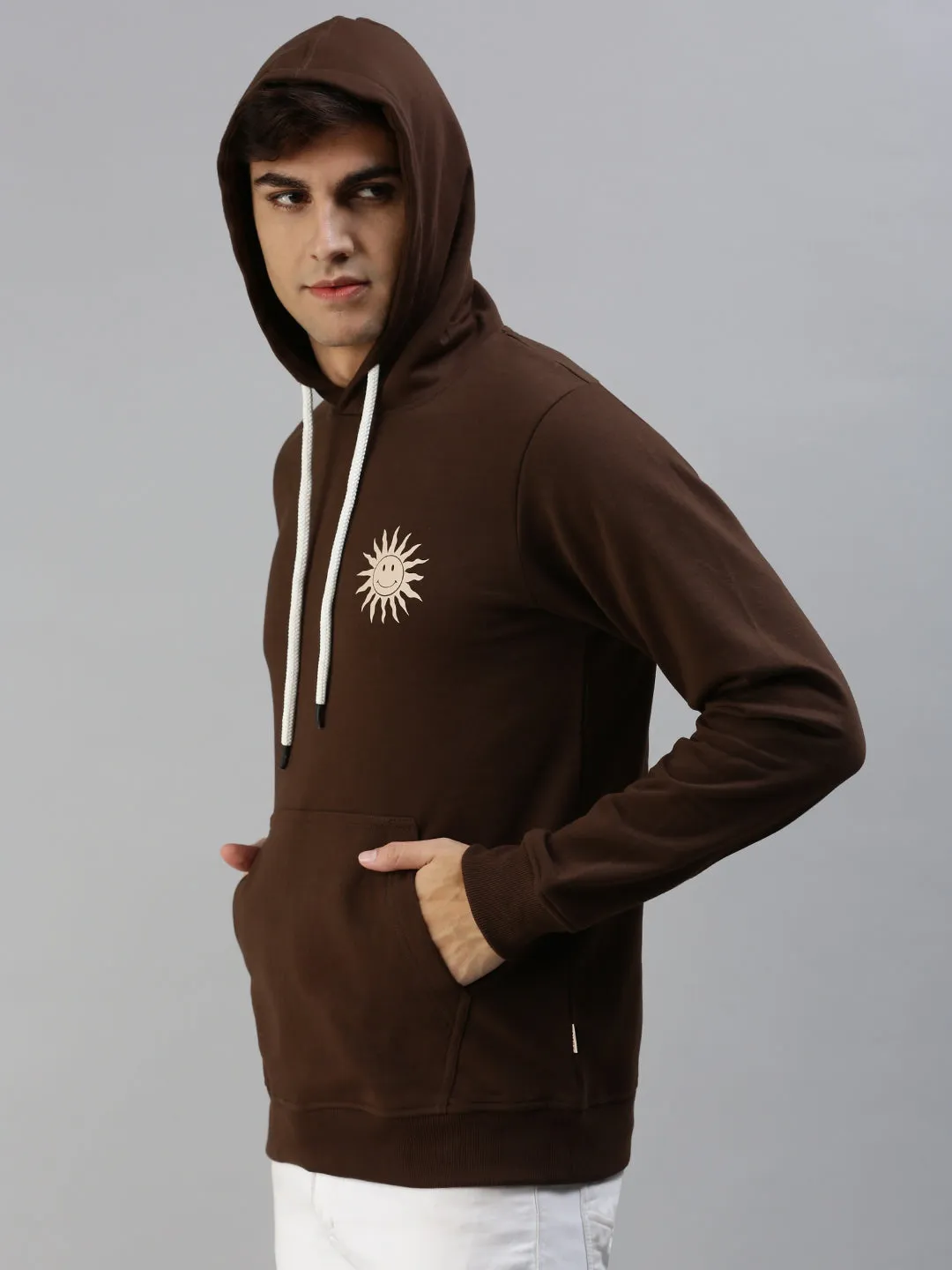 Brandy Bliss: Chic Brown Sun Men's Pullover