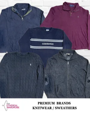 Burberry, Polo RL, Barbour, Carhartt, Fred Perry and other brands knitwear sweaters