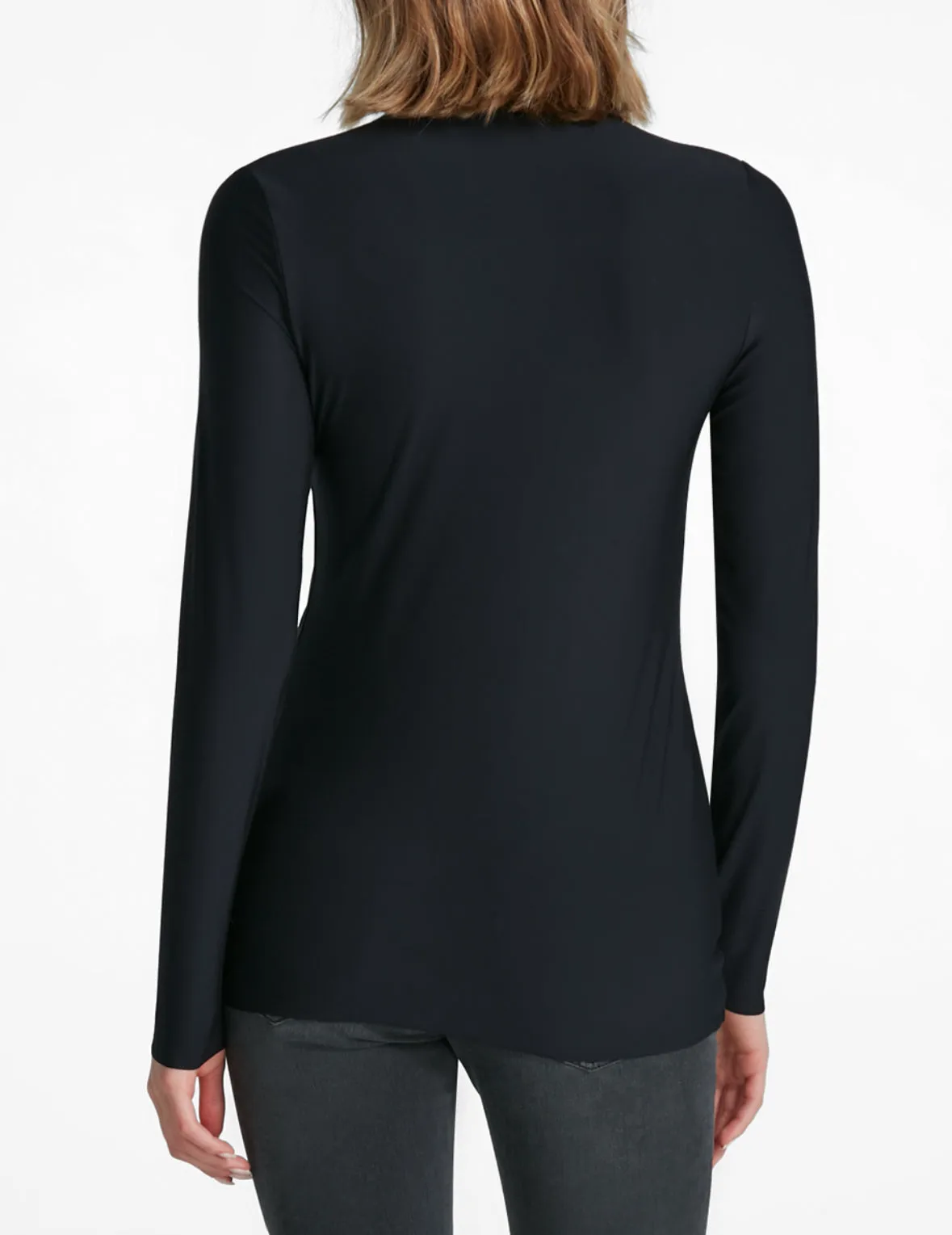 Butter Long Sleeve Turtleneck in Black