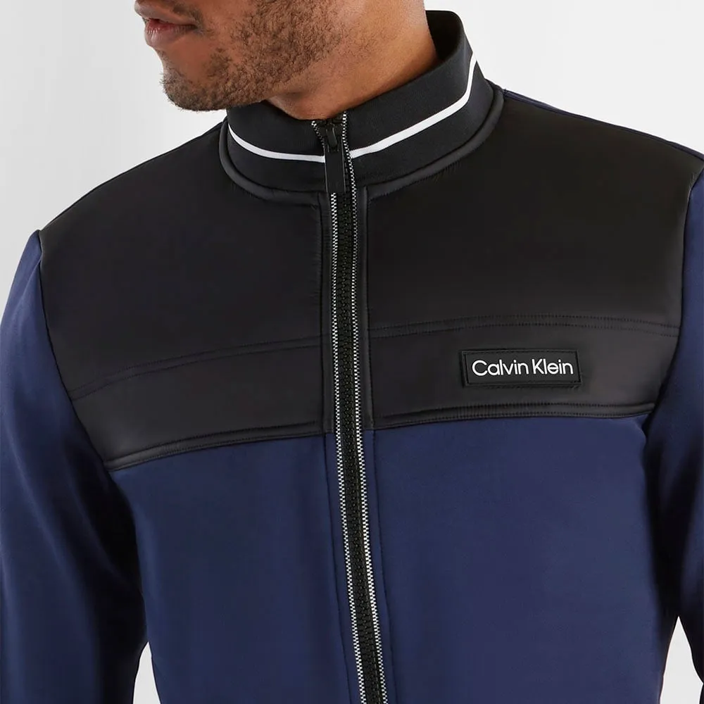 Calvin Klein Nash Mills Hybrid Full Zip Pullover - Peacoat