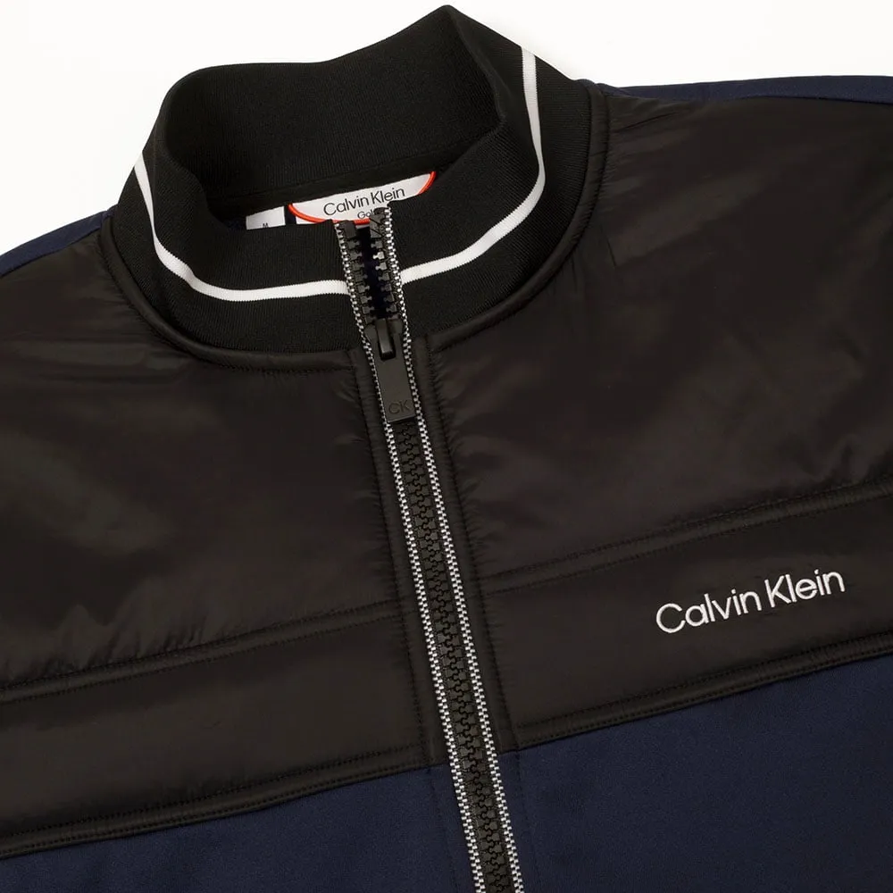 Calvin Klein Nash Mills Hybrid Full Zip Pullover - Peacoat