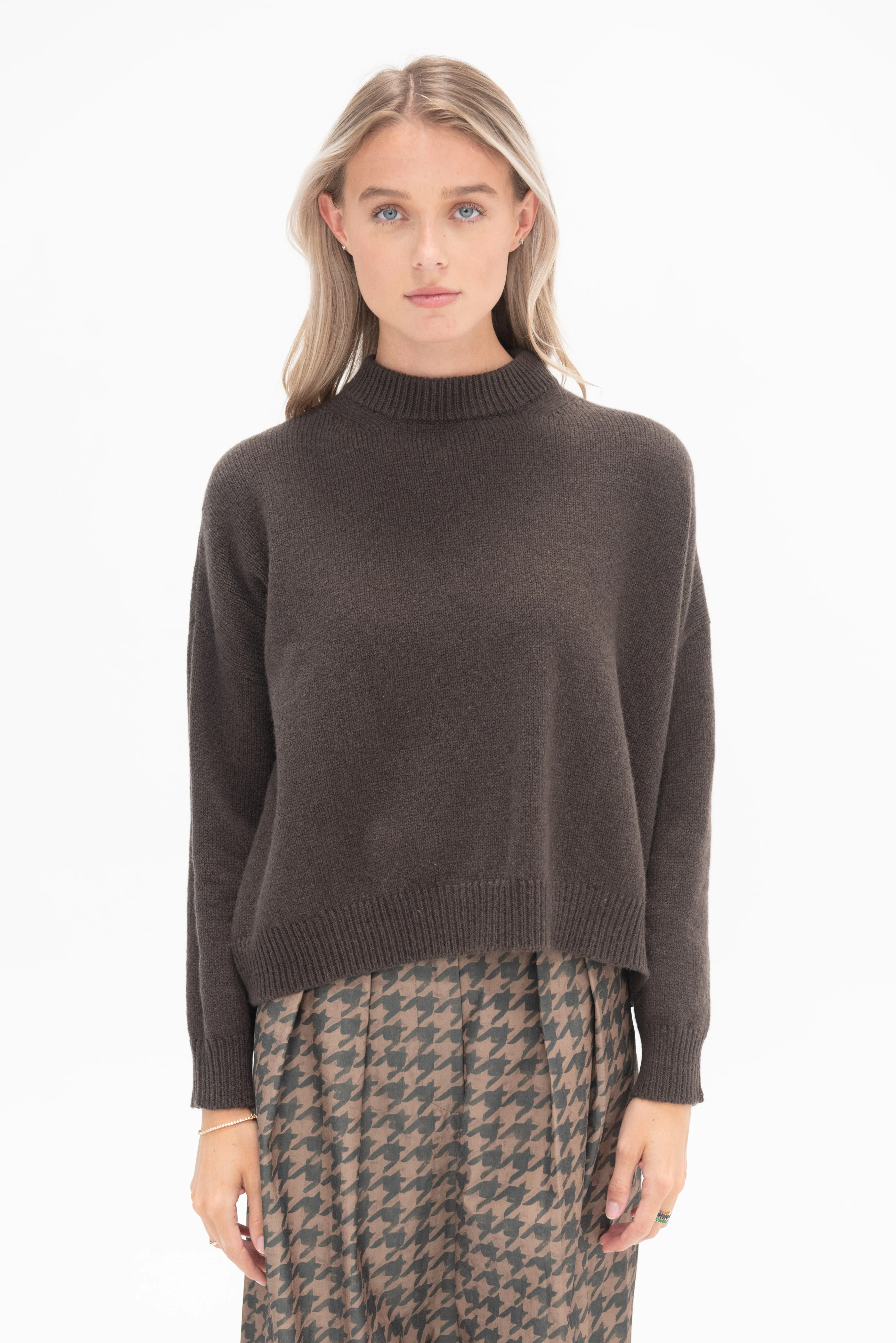 Cameron Sweater, Military Brown