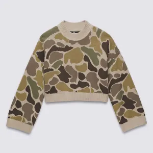 Cammile Camo Pullover Sweater