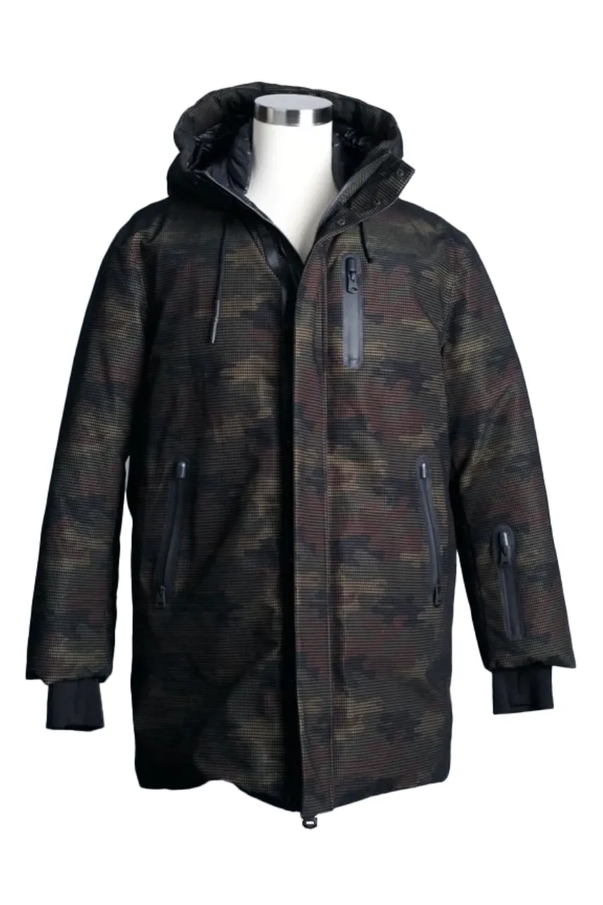 Camo Print Puffer Jacket