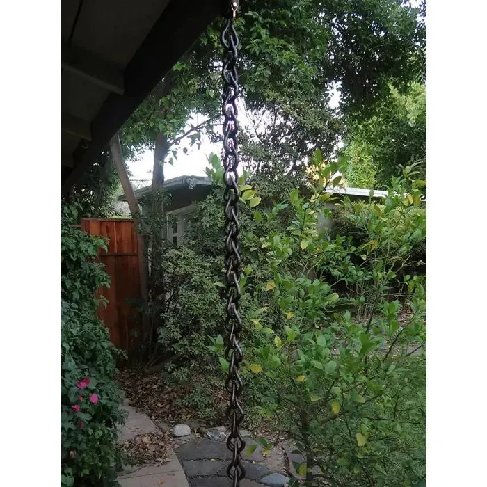 Cast Aluminum Link Droplet Chain- Bronze Powder Coat