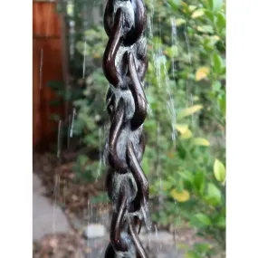 Cast Aluminum Link Droplet Chain- Bronze Powder Coat