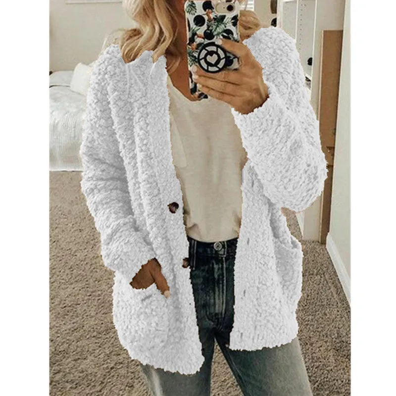 Casual sweater coat plus size top