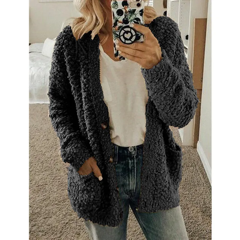 Casual sweater coat plus size top