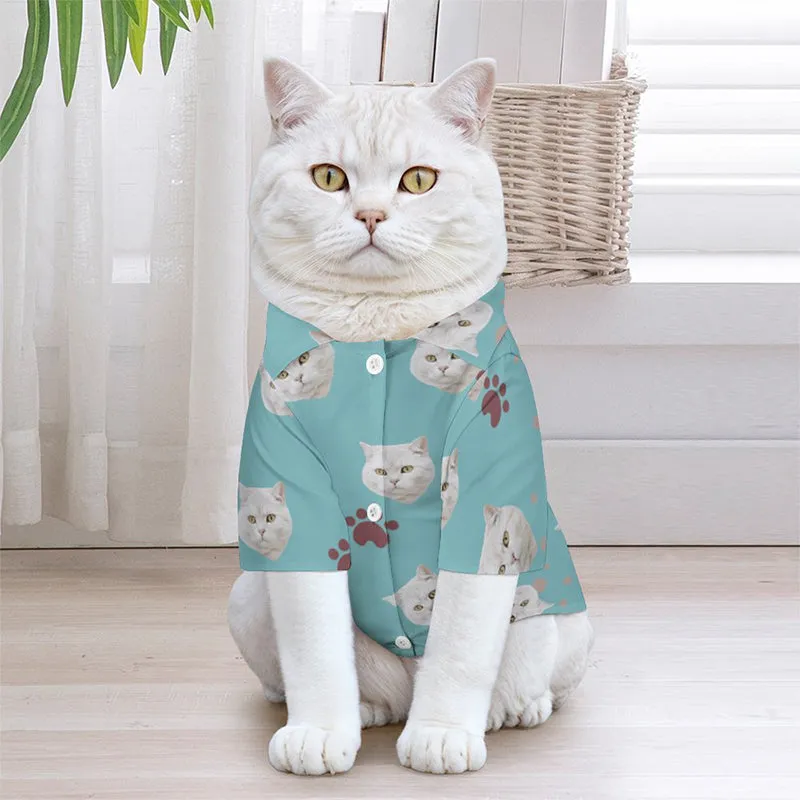 Cat Shirt For Cats Personalized with Cat Face