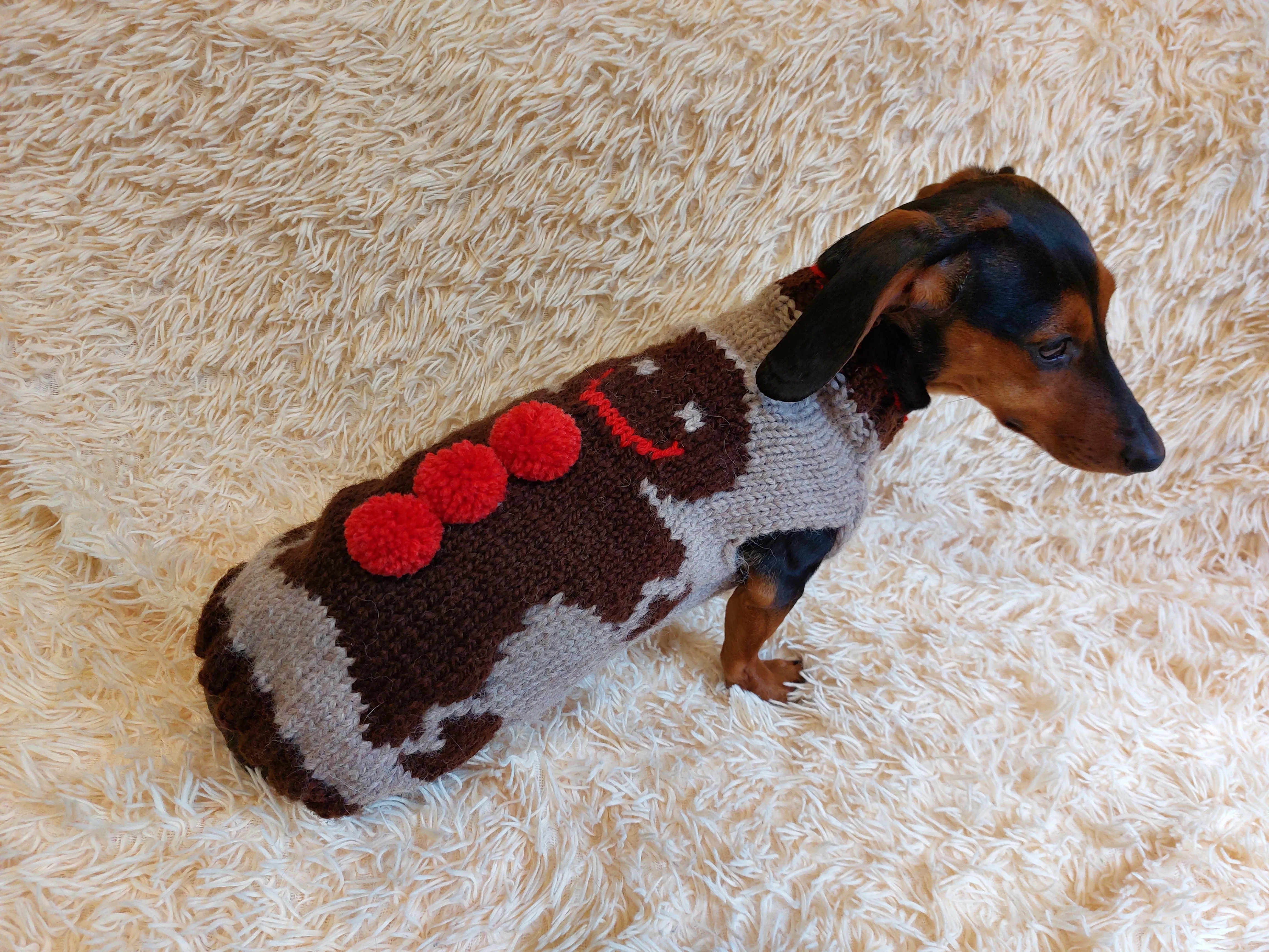 Christmas party pet outfit biscuit jumper,dog clothes christmas sweater,christmas gift for dog lovers knitted sweater.