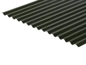 Cladco 13/3 Corrugated 0.5mm Thick Polyester Paint Coated Roof Sheet - Juniper Green