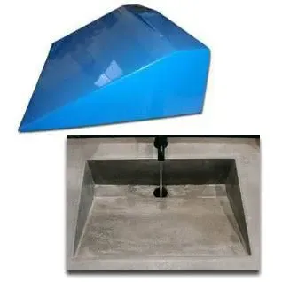 Concrete Sink Mold SDP-29 Traditional Ramp (20.25"x14.75"x6")