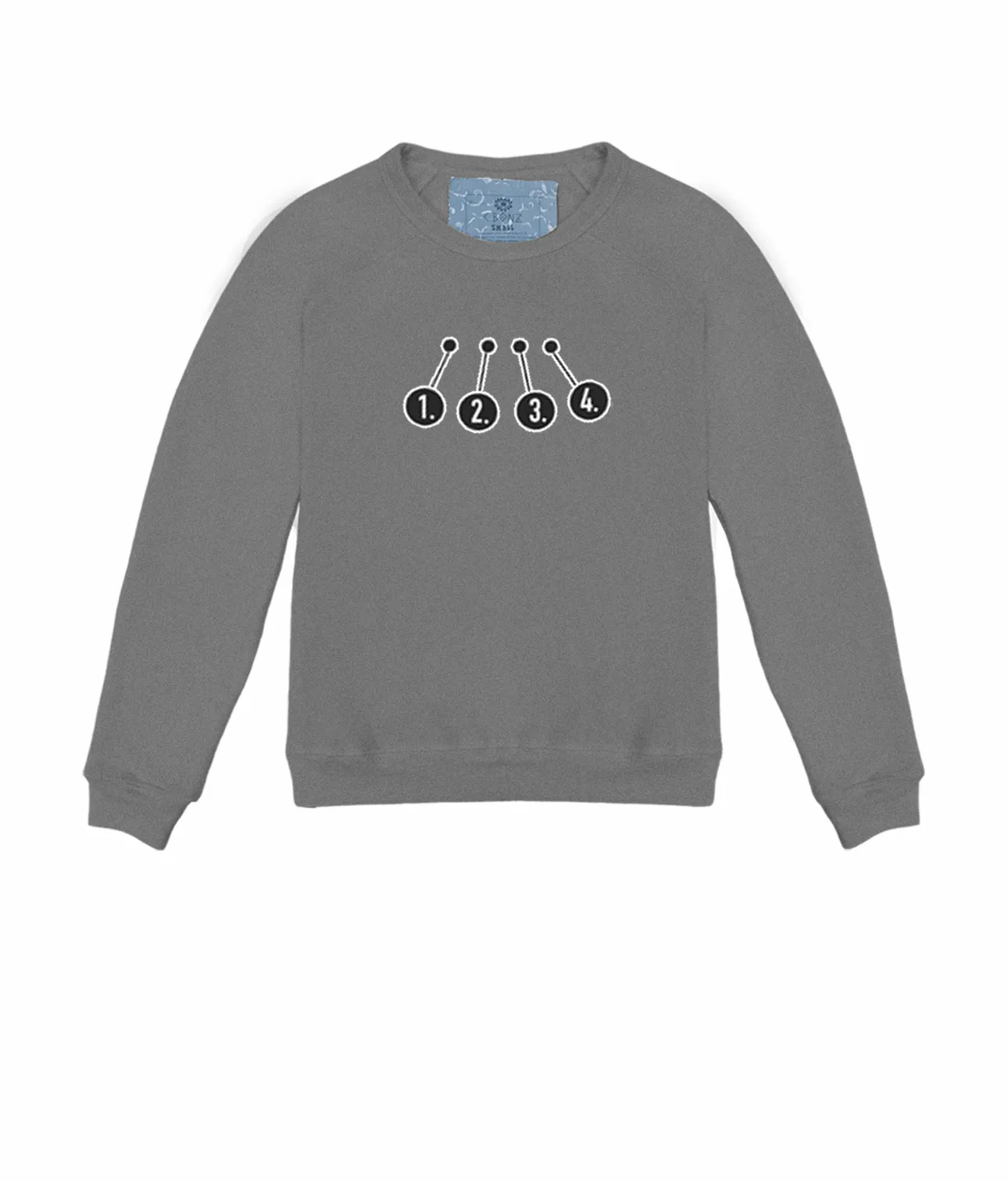 Customizable Spooky Chest Mini Embroidery Kids' Pullover