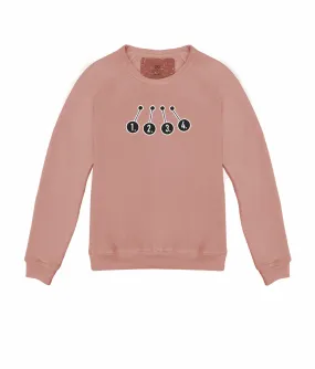 Customizable Spooky Chest Mini Embroidery Women's Classic Pullover