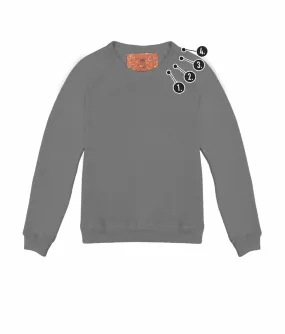 Customizable Spooky neckline Mini Embroidery Women's Classic Pullover