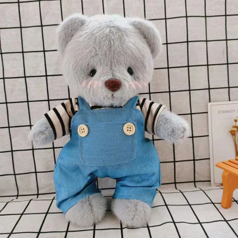 Cute Kawaii 11 inch teddy bear baby toys doll clothes