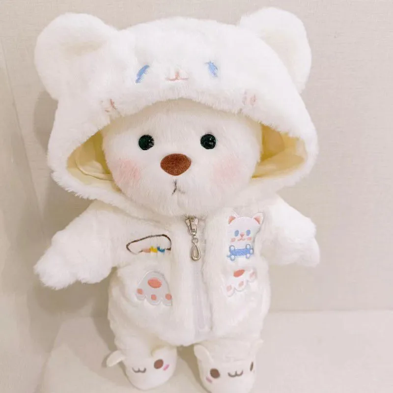 Cute Kawaii 11 inch teddy bear baby toys doll clothes