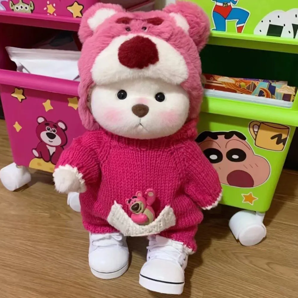 Cute Kawaii 11 inch teddy bear baby toys doll clothes