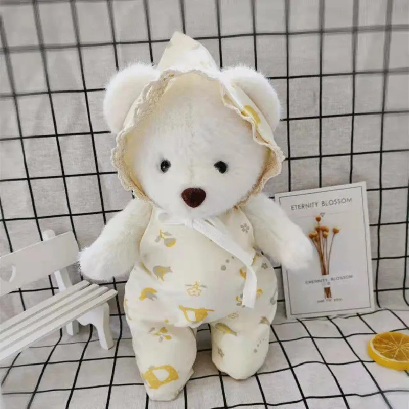 Cute Kawaii 11 inch teddy bear baby toys doll clothes