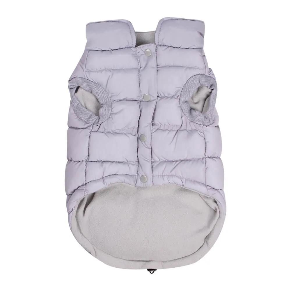 Dog Luxury Showerproof Puffer Jacket in Grey - S / M / L