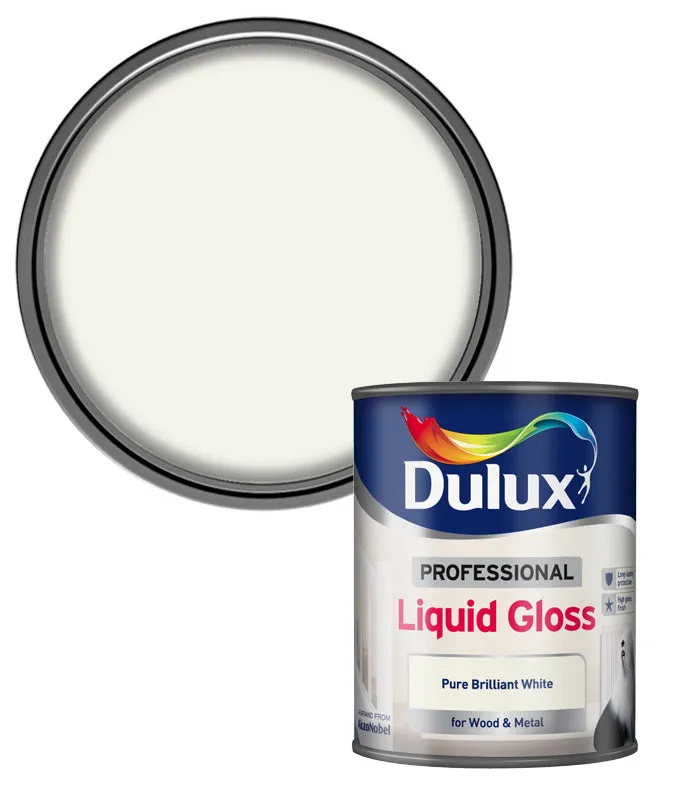 Dulux Professional Liquid Gloss Paint- Pure Brilliant White