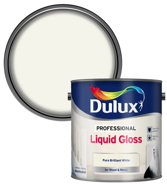 Dulux Professional Liquid Gloss Paint- Pure Brilliant White