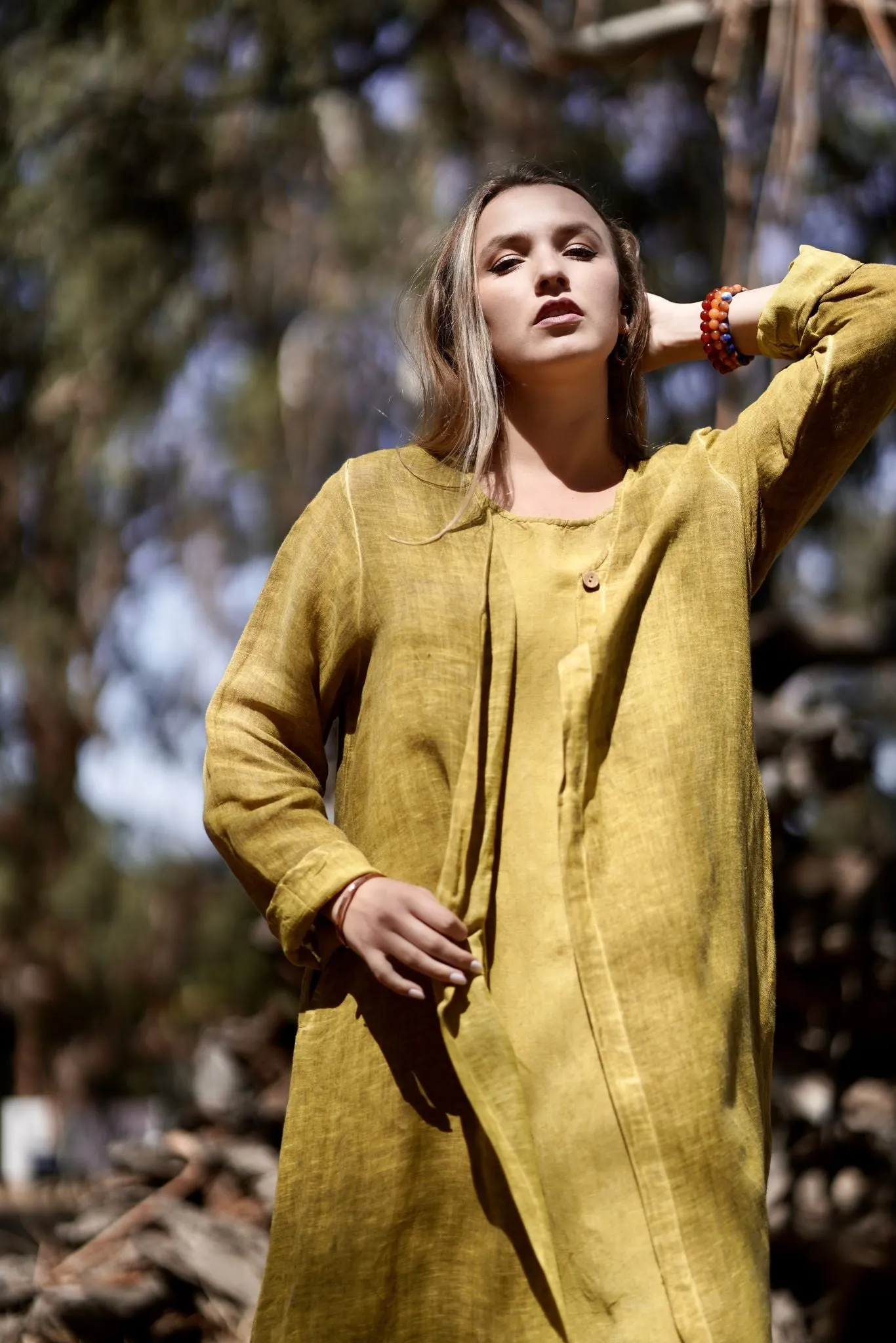 Eisley Duster Coat Mustard