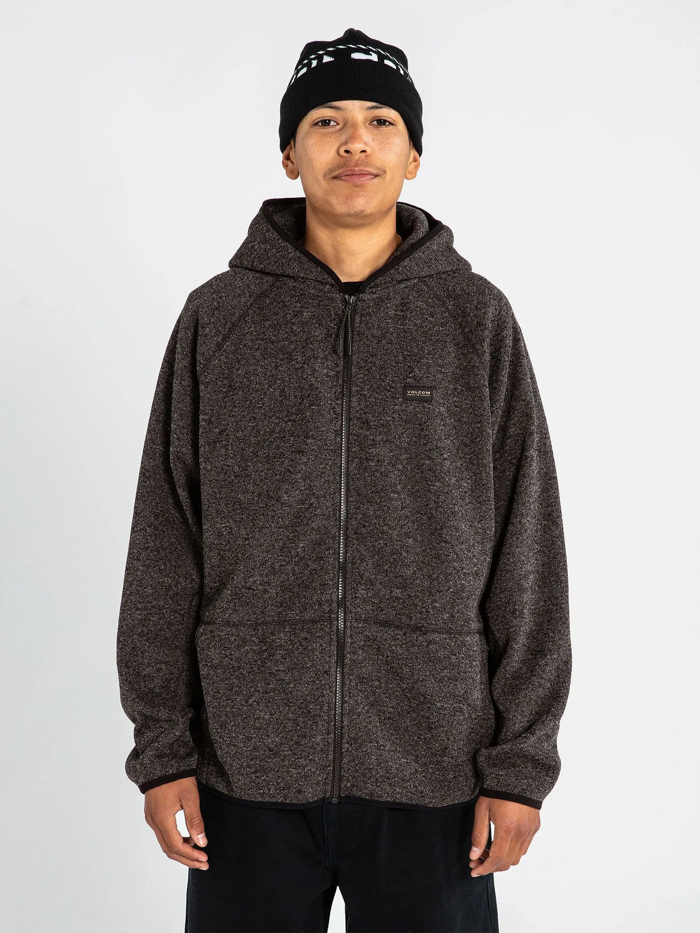 Exert Zip Hoodie - Heather Black